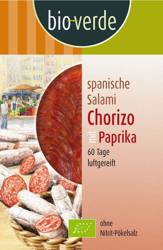 Organic chorizo salami with peppers slices BIO 80 g