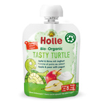Mus smaczny żółwik (jabłko-gruszka-jogurt) bez dodatku cukrów BIO 85 g – Holle