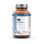 Kwas borowy (3 mg) bezglutenowy suplement diety 60 kapsułek - PHARMOVIT (CLEAN LABEL)