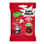 Przekąska owocowa Fruit Lasso w kształcie sznurków o smaku jabłko-truskawka 20 g – Bunny Ninja