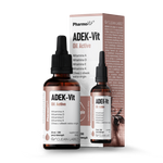 Witamina ADEK w kroplach (800 mcg + 100 mcg + 12 mg + 75 mcg) bezglutenowy suplement diety 30 ml - Pharmovit