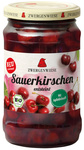 Wiśnie w lekkim syropie bezglutenowe bio 360 g (195 g) (słoik) - ZWERGENWIESE