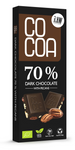 Czekolada ciemna 70 % z orzechami pekan bio 40 g - COCOA