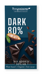 Czekolada gorzka 80 % bez dodatku cukrów bezglutenowa bio 60 g - BENJAMISSIMO