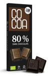 Czekolada ciemna 80 % bio 40 g - COCOA