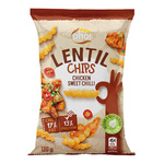 Chipsy z czerwonej soczewicy o smaku kurczaka słodkiego chilli 120 g – Oho