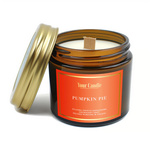 Świeca sojowa zapachowa z drewnianym knotem pumpkin pie 120 ml - Your Candle