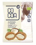 Migdały w białej polewie kokosowej bio 70 g - Cocoa
