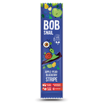 PRZEKĄSKA STRIPE JABŁKO - GRUSZKA - BORÓWKA BEZ DODATKU CUKRÓW BEZGLUTENOWA 14 g - BOB SNAIL