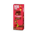 PRZEKĄSKA CHOCO JABŁKO - TRUSKAWKA W MLECZNEJ CZEKOLADZIE BIELGIJSKIEJ BEZ DODATKU CUKRÓW BEZGLUTENOWA 30 g - BOB SNAIL