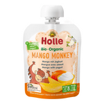 Mus w tubce mango małpka (Mango - jogurt) bez dodatku cukrów od 8 miesiąca bio 85 g - Holle