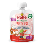 Mus owocowy lisek (jabłko-banan-owoce leśne-jogurt) bez dodatku cukrów BIO 85 g – Holle