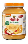 Jabłko - brzoskwinia bezglutenowe od 5 miesiąca Demeter BIO 190 g (słoik) - Holle