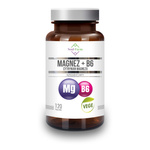 Magnez (cytrynian magnezu) + witamina B6 suplement diety 120 kapsułek (97,5 mg + 1,4 mg)