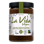 Krem czekoladowo - orzechowy bezglutenowy fair trade bio 600 g - LA VIDA