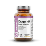 Kolagen rybi complex bezglutenowy suplement diety 60 kapsułek 38,76 g - Pharmovit (clean label)