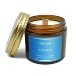 Świeca sojowa zapachowa z drewnianym knotem Zanzibar 120 ml - Your Candle