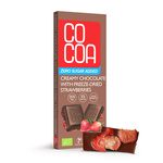 Czekolada creamy z truskawkami bez dodatku cukru bio 40 g - COCOA