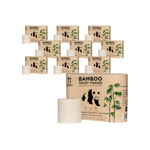 ZESTAW 10 x Papier toaletowy bambusowy 6 rolek