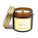 Świeca sojowa zapachowa z drewnianym knotem marcepan z migdałami 120 ml - Your Candle