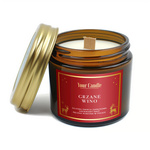 Świeca sojowa zapachowa z drewnianym knotem grzane wino 120 ml - YOUR CANDLE