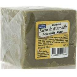Etamine du Lys, Tradycyjne oryginalne Mydło Marsylskie w kostce zielone, 100 g