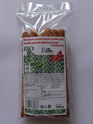 Paluszki chlebowe razowe grissini o smaku pizzy bio 100 g