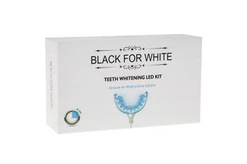 Zestaw do wybielania zębów z lampą led - black for white