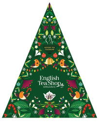 Kalendarz adwentowy BIO piramidki (Green Trangular – 13 smaków herbat) (25 x 2 g) 50 g English Tea Shop Organic